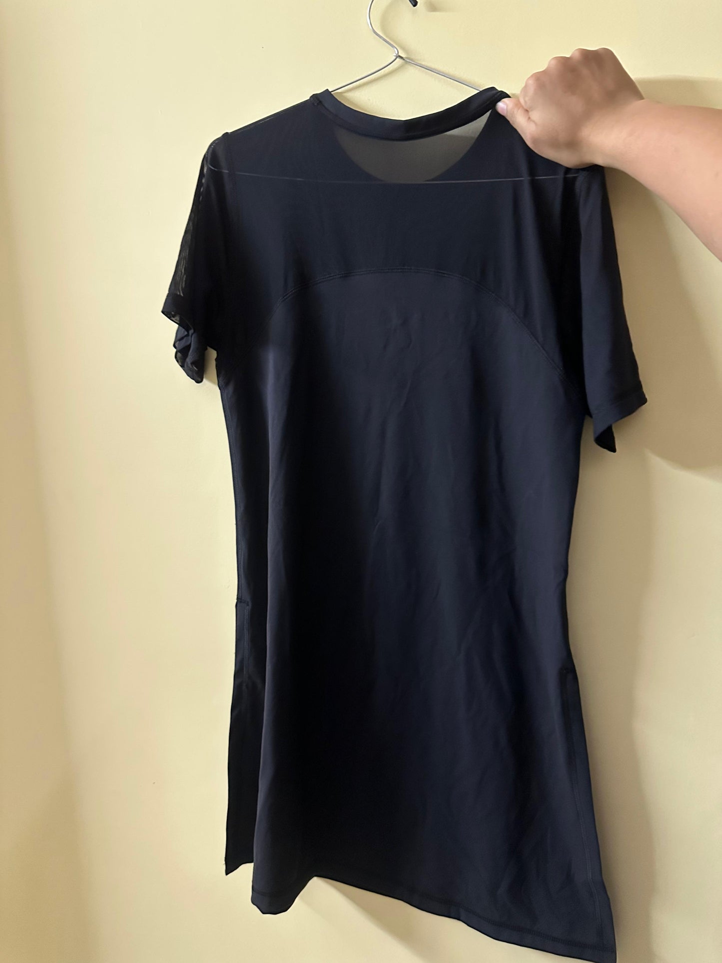 Collared Side-Mesh Kurtee Top